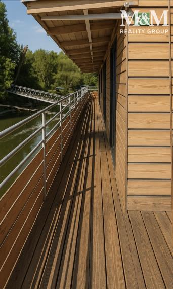 Luxusný drevený houseboat 425 m² – Vlčie hrdlo, Bratislava